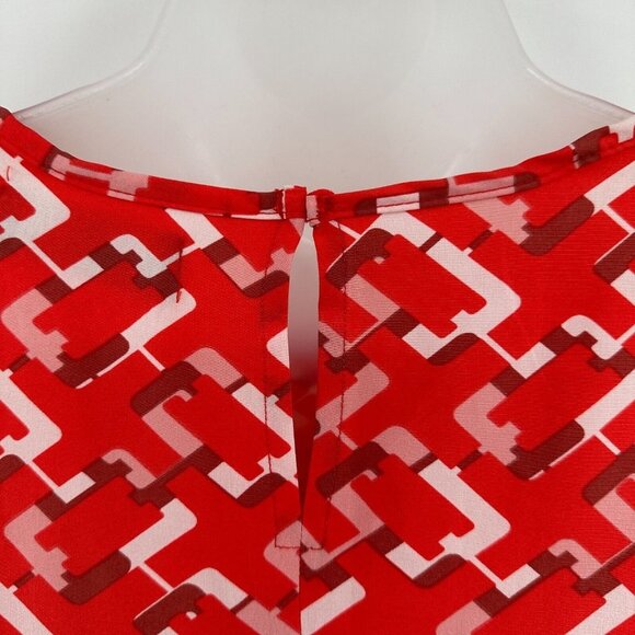 Pomander Place x Tuckernuck Red Chain Colette Dress sz XXL Long Sleeve Tie Waist - Picture 6 of 9